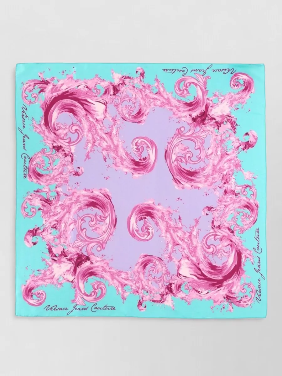 Versace Jeans Couture silk printed scarf