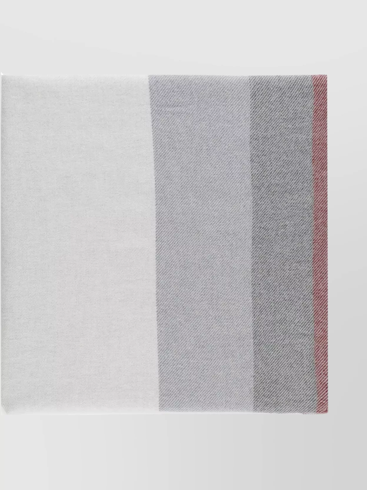Brunello Cucinelli Cashmere Wool Blend Scarf With Fringed Edges