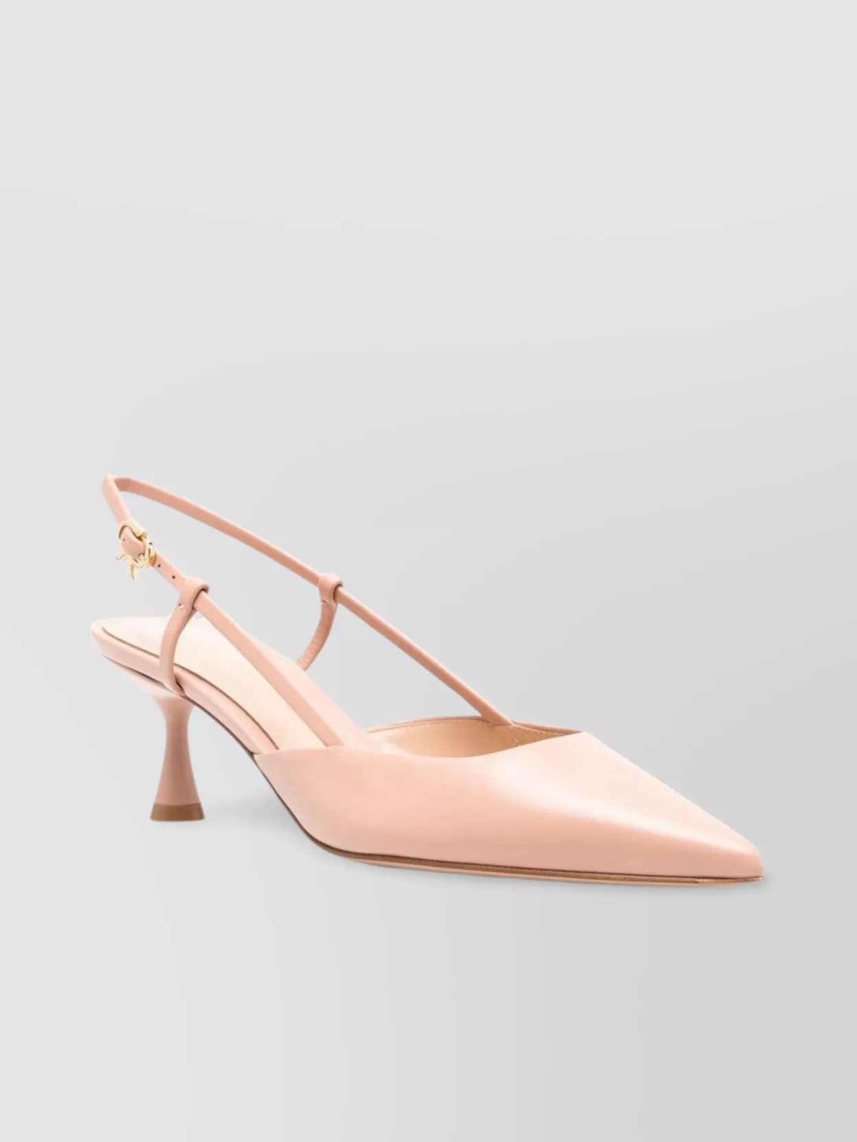 Gianvito Rossi 55 Mm Heel Slingback Pointed-toe Pumps In Pink