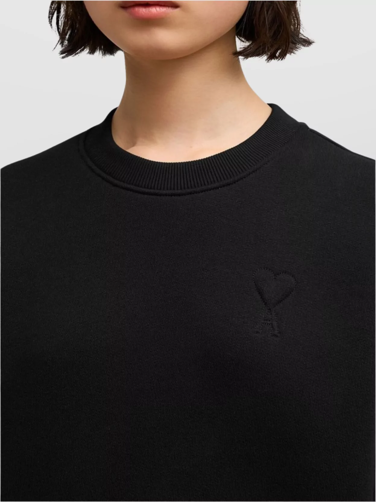 Ami Paris Heart Friend Crew Neck Sweater