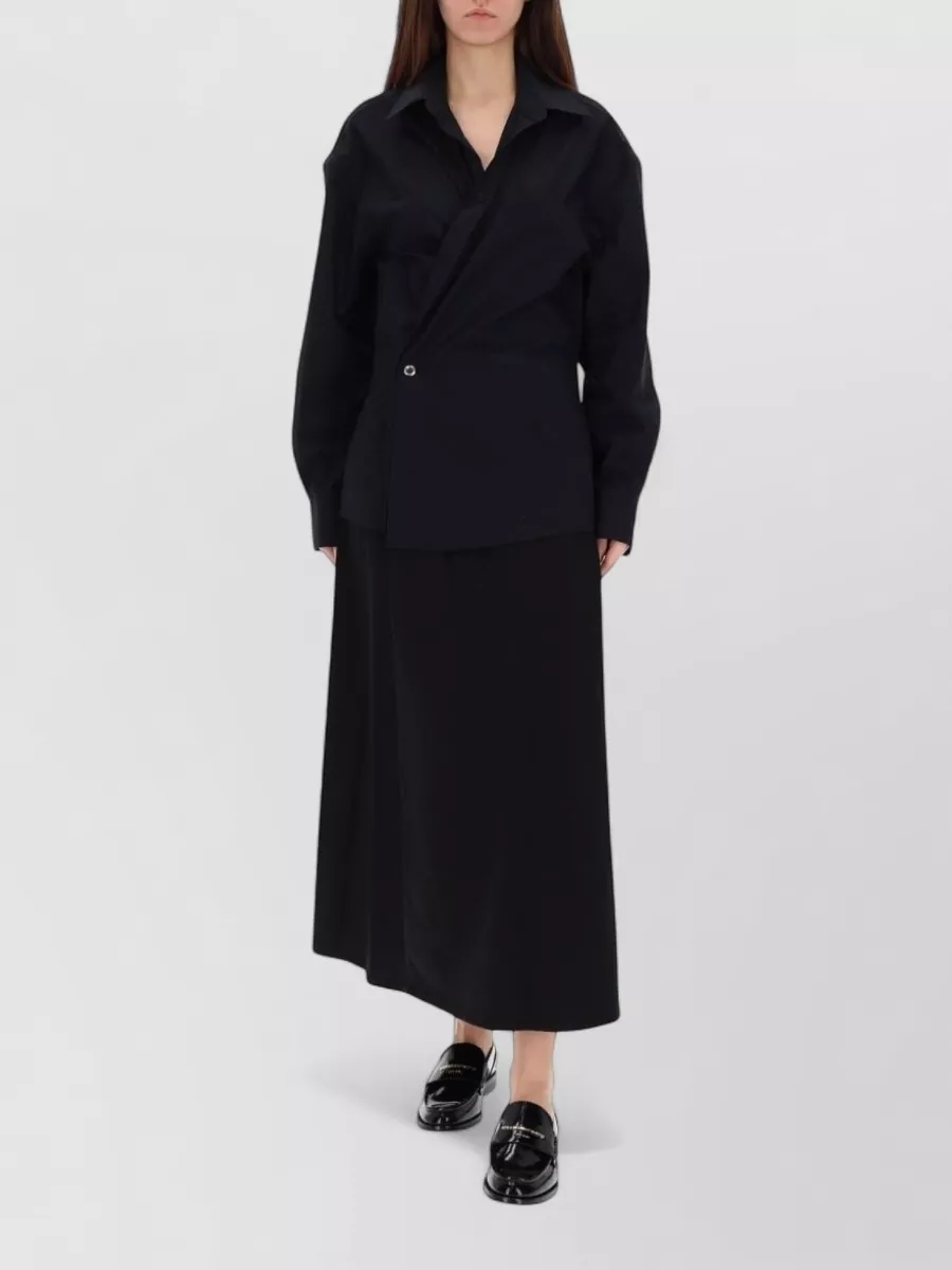Alexander Wang Organic Cotton Long Wrap Dress