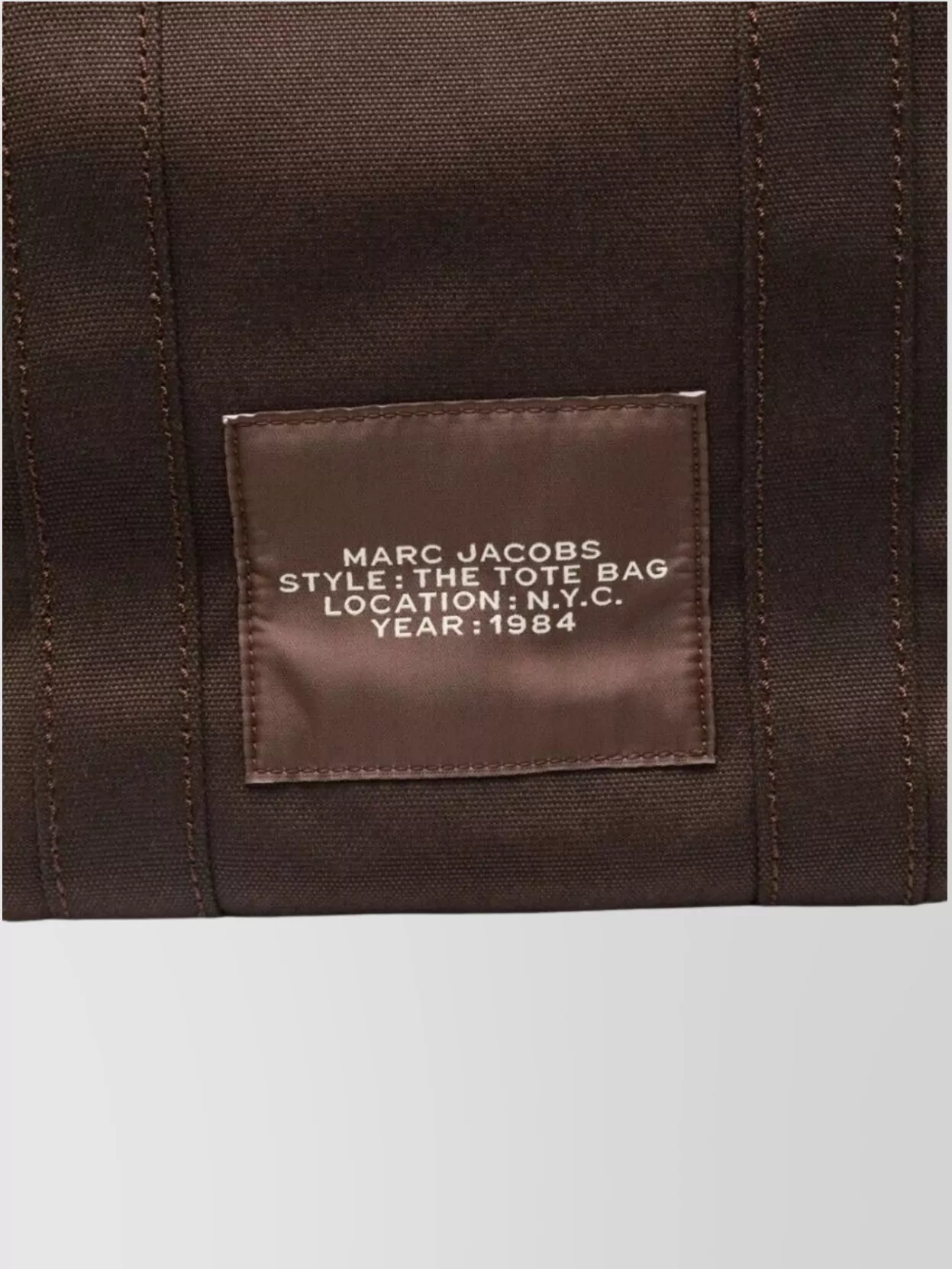 Marc Jacobs Medium Canvas Tote Bag With Adjustable Strap In Brown