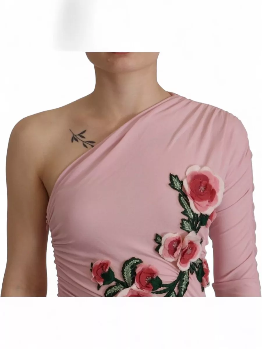 Dolce&Gabbana Embellished One-Shoulder Maxi Dress