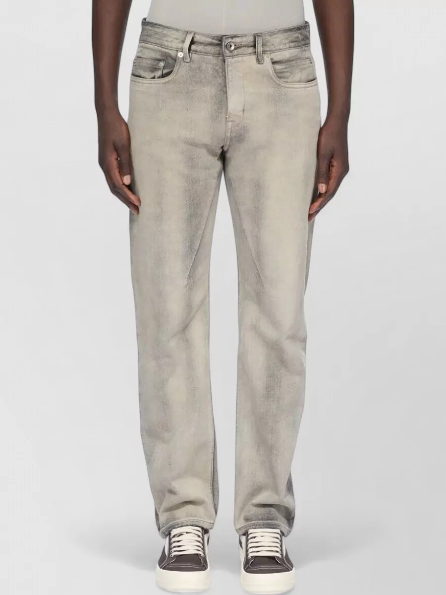 Rick Owens Drkshdw denim low-rise regular-fit jeans