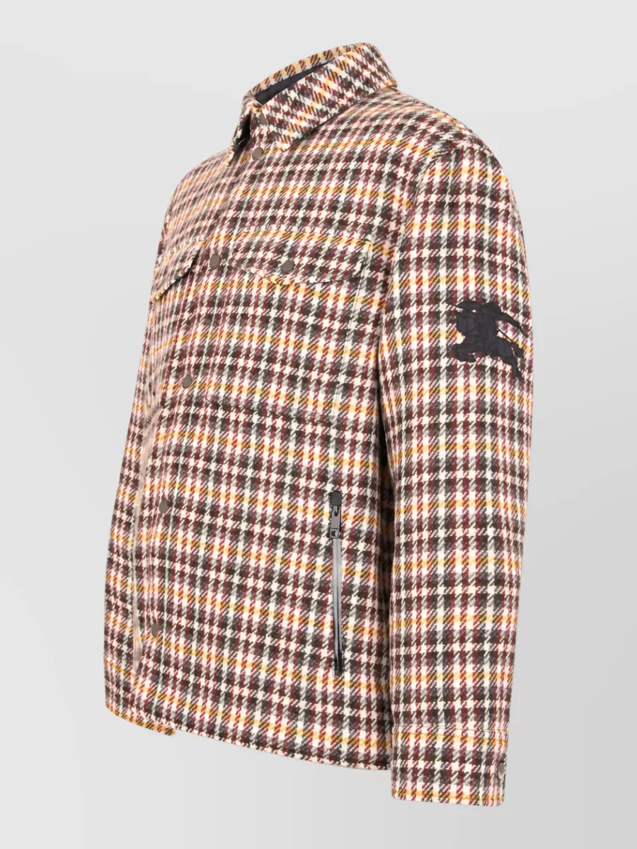 Burberry Checked Wool Shirt Jacket