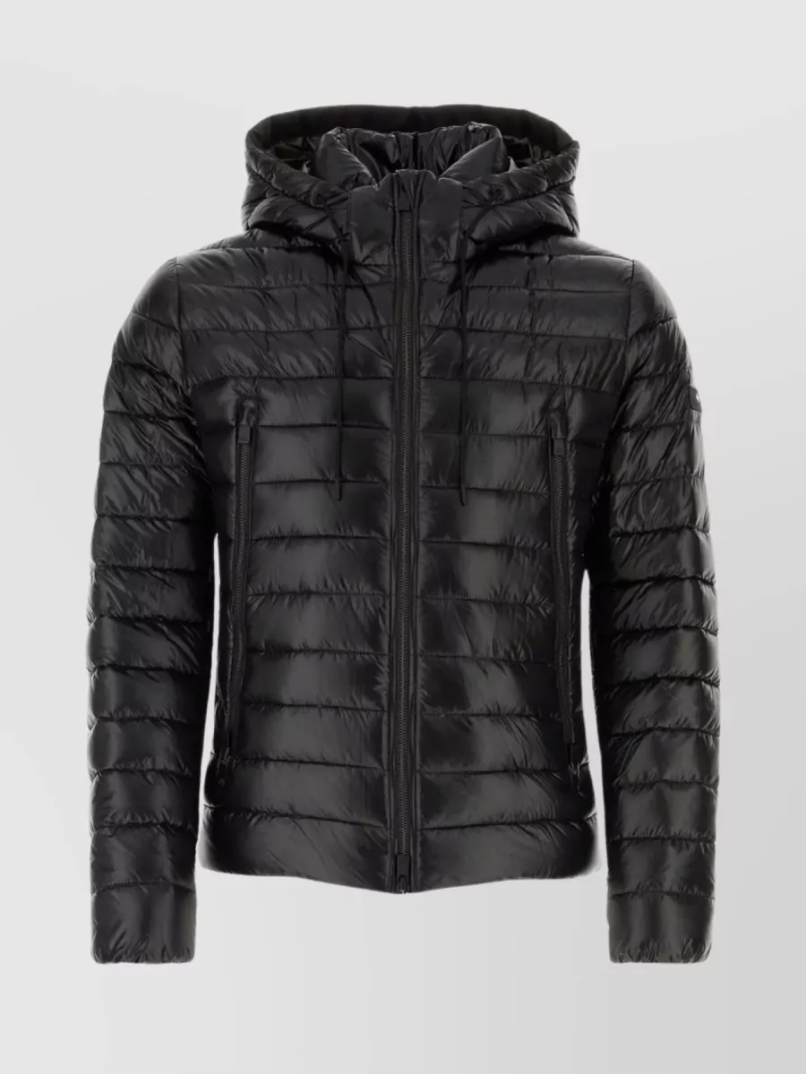 Shop Tatras Quilted Jacket With Hood And Hem Drawstring In Black