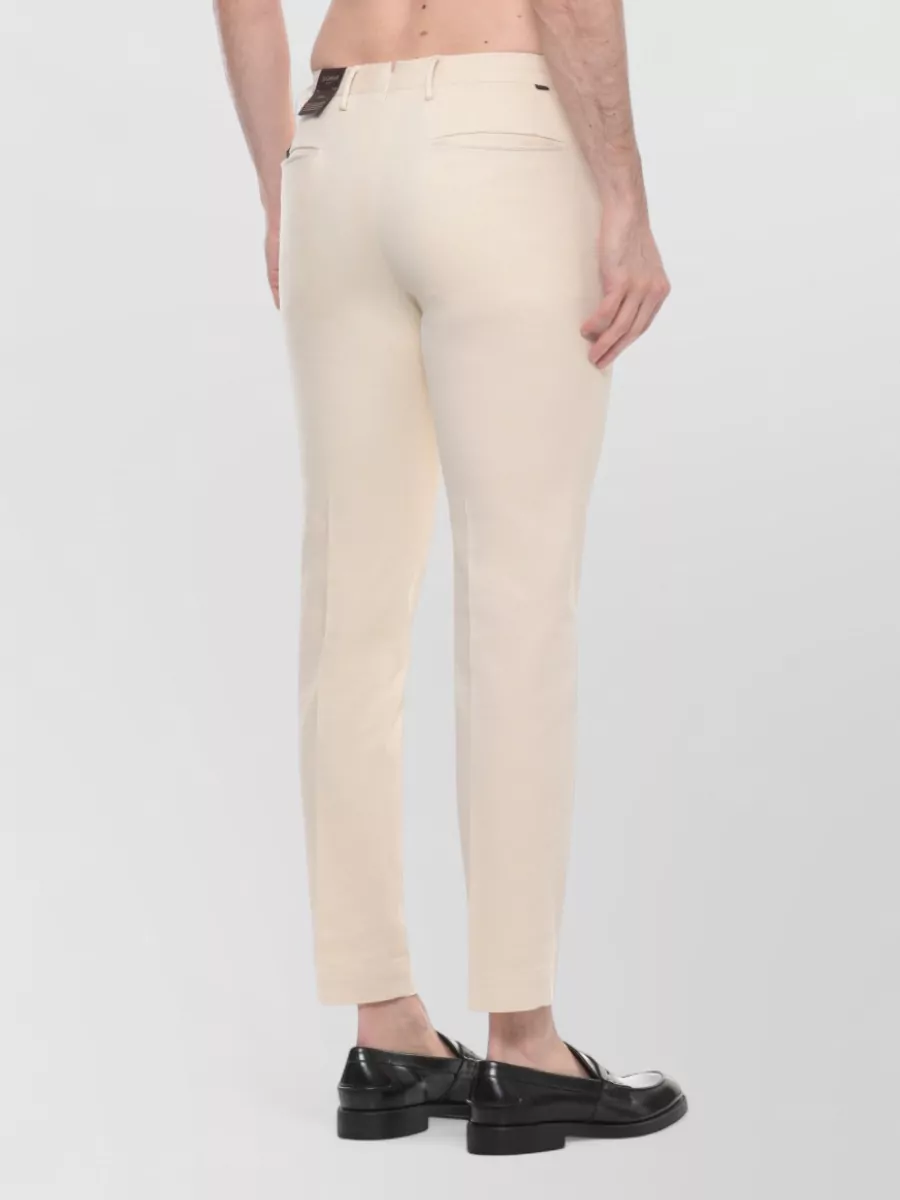 Incotex Straight Wool Trousers Rear Welt Pockets