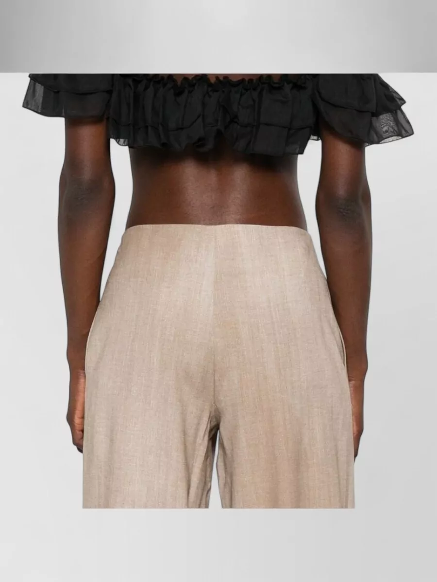 Ermanno Scervino Silk Halterneck Cropped Blouse