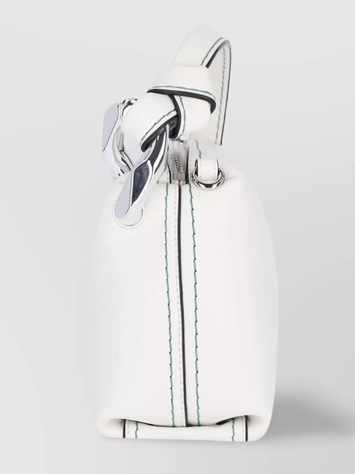 Jw Anderson Contrast Stitching Silver Hardware Top Handle Bag