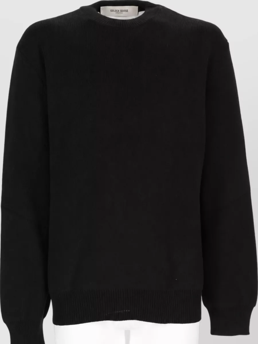 Golden Goose Cotton Crew Neck Long Sleeve Sweater