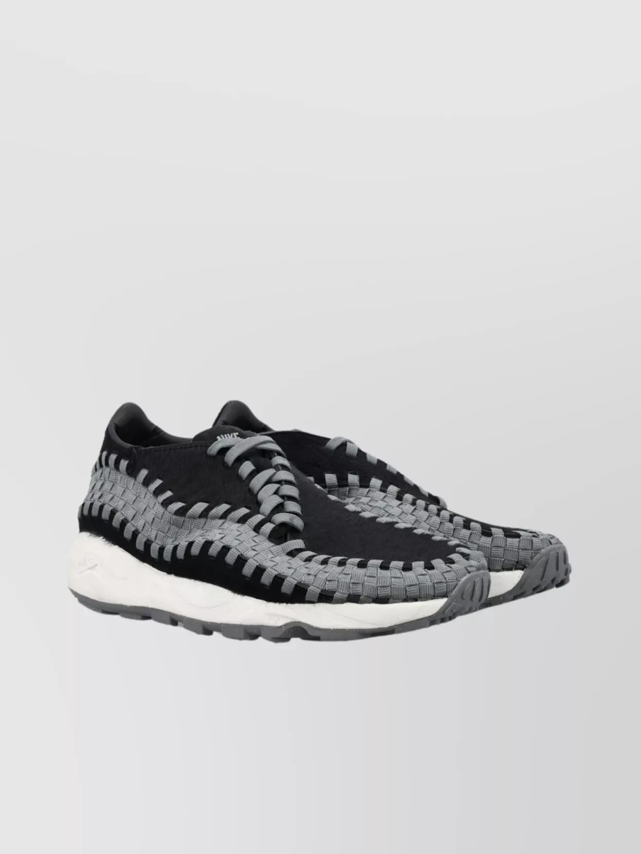 Nike Woven Air Footscape Sneakers In Black