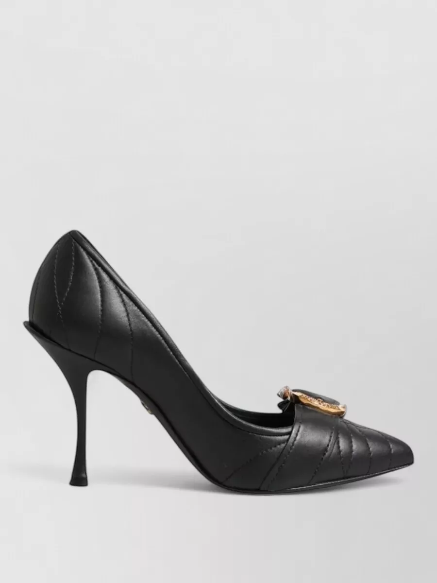 Dolce&Gabbana Leather Pointed-Toe Pumps