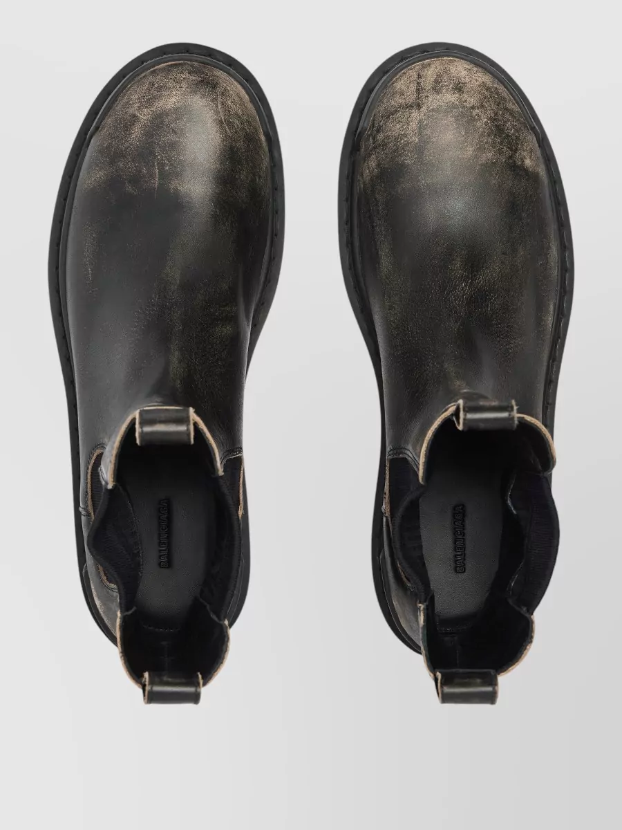 Balenciaga Leather Chelsea Boots