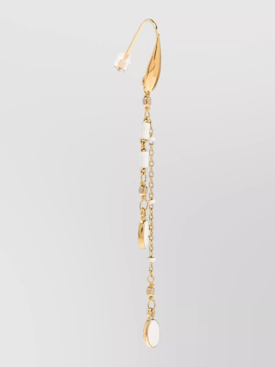 Isabel Marant Casablanca Tassel Earrings Beaded Chain Design