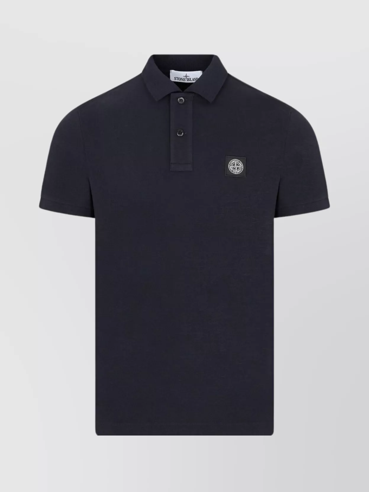 Stone Island Cotton Polo Shirt With Polo Collar And Straight Hem