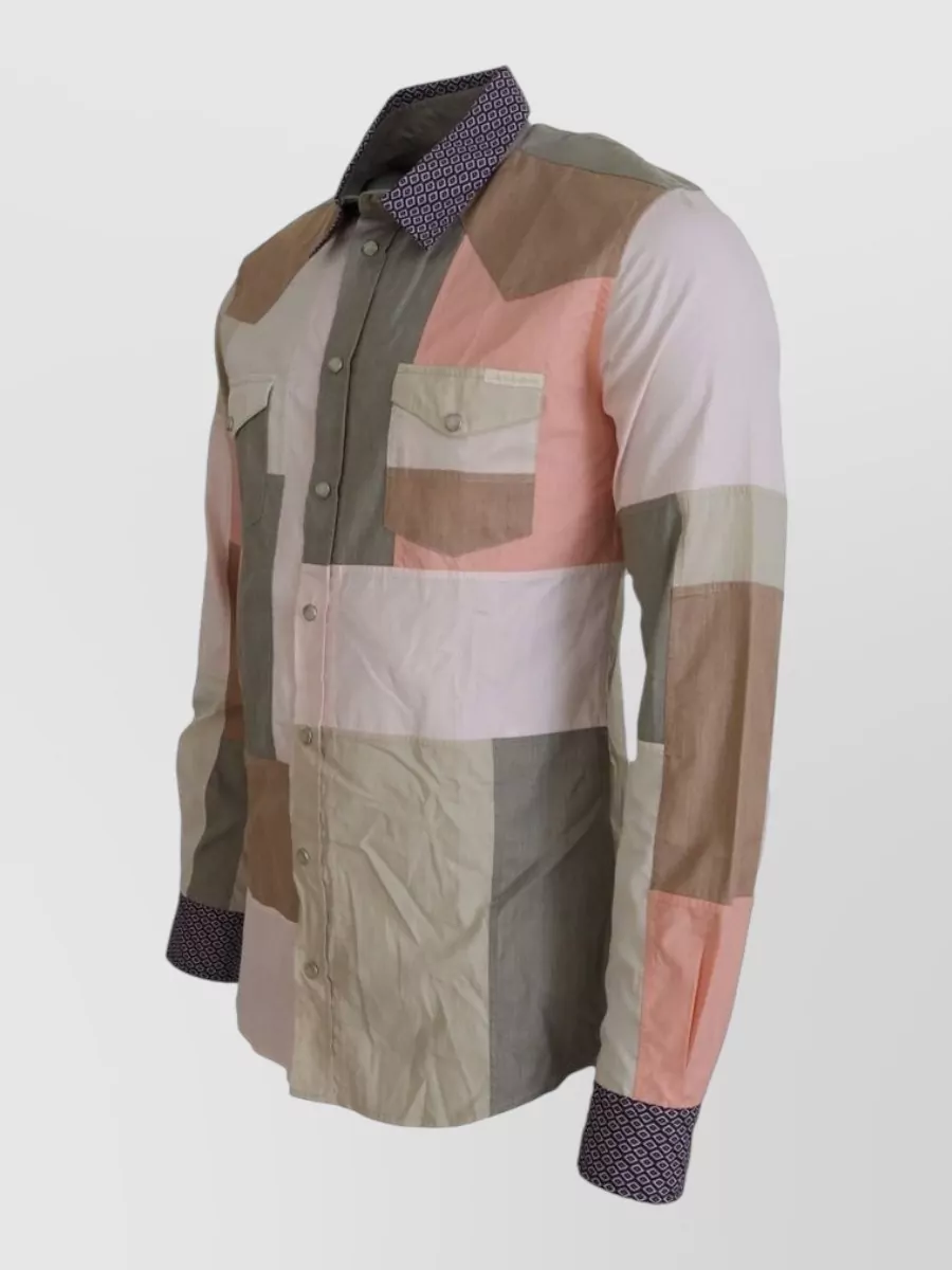 Dolce&Gabbana Patchwork Slim Shirt