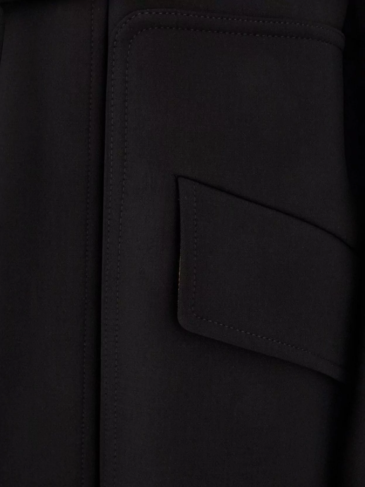 Shop Max Mara Wool Blend Coat With Belt And Slit