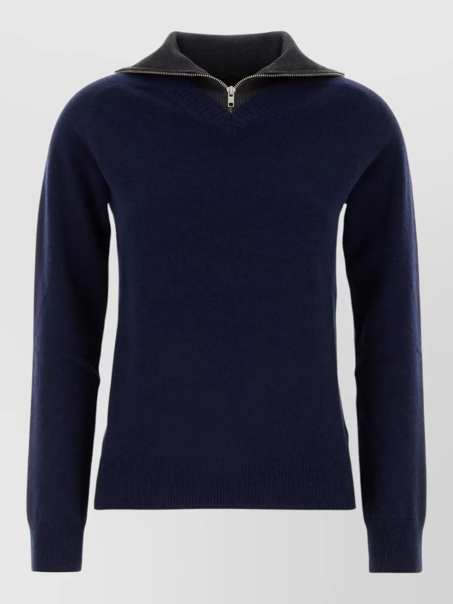 Mm6 Maison Margiela wool blend zip sweatshirt