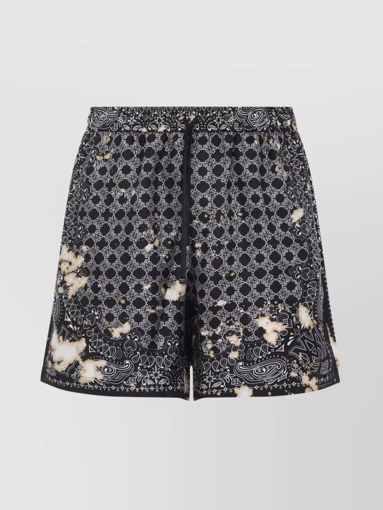 Amiri Bleach Bandana Silk Shorts