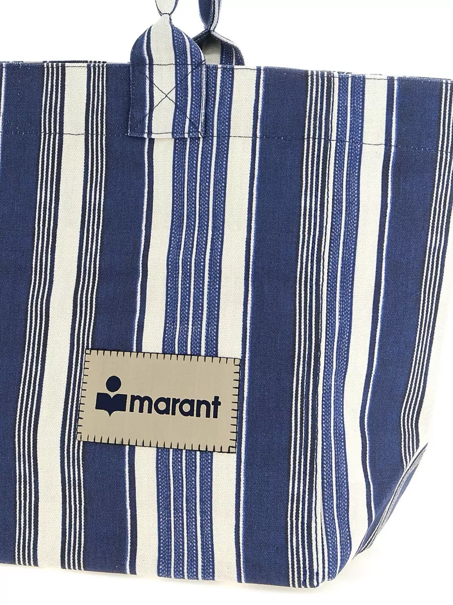 Isabel Marant Yenky Striped Beach Bag