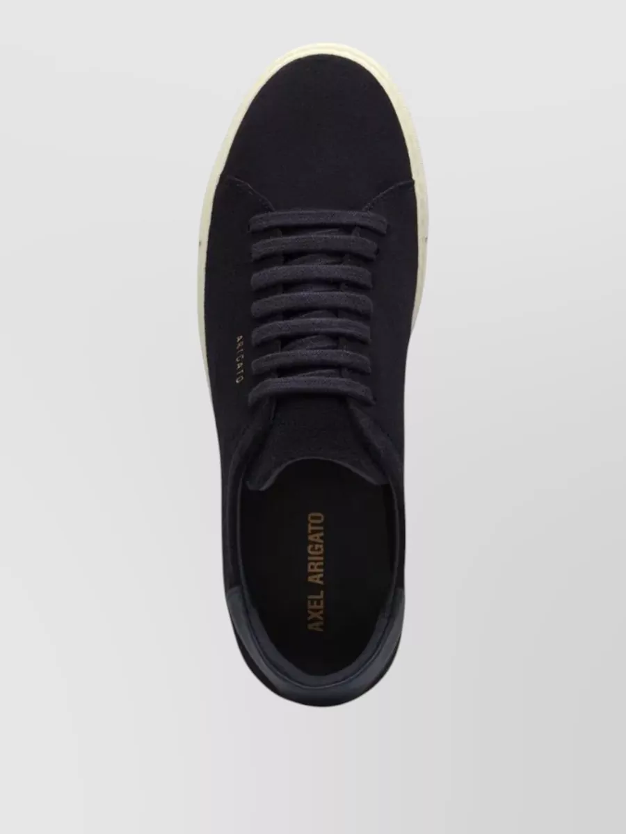 Axel Arigato Suede Low Top Sneakers Round Toe Sole