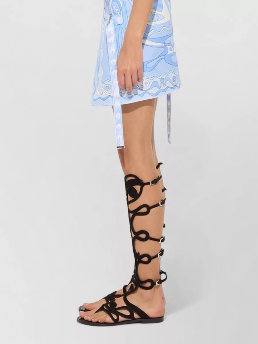 Pucci Cotton Printed Wrap Skirt