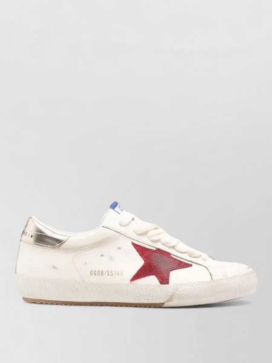 Golden Goose Leather Super Star Low-Top Sneakers