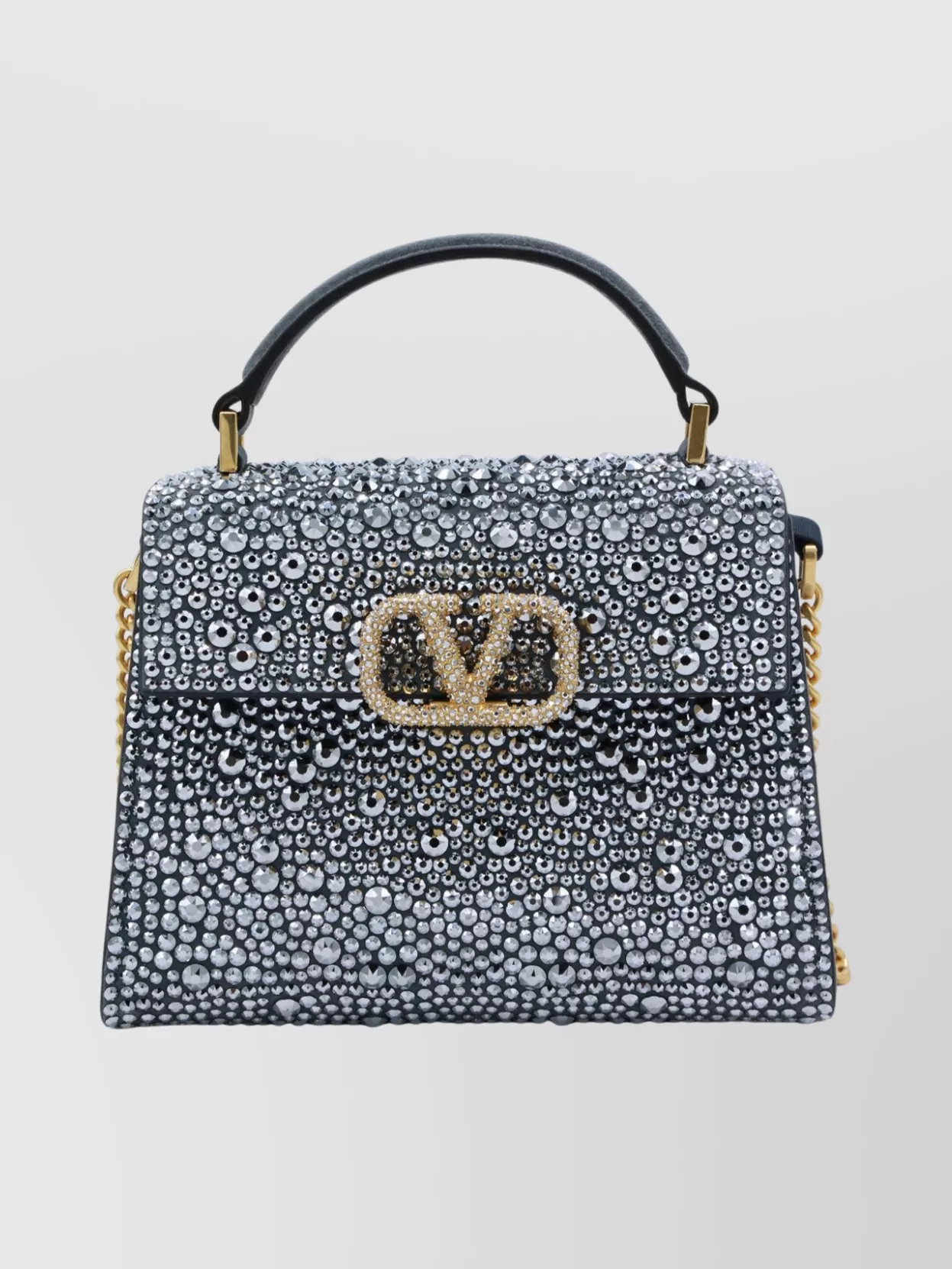 Valentino Garavani Chic Top Handle Shoulder Bag With Chain