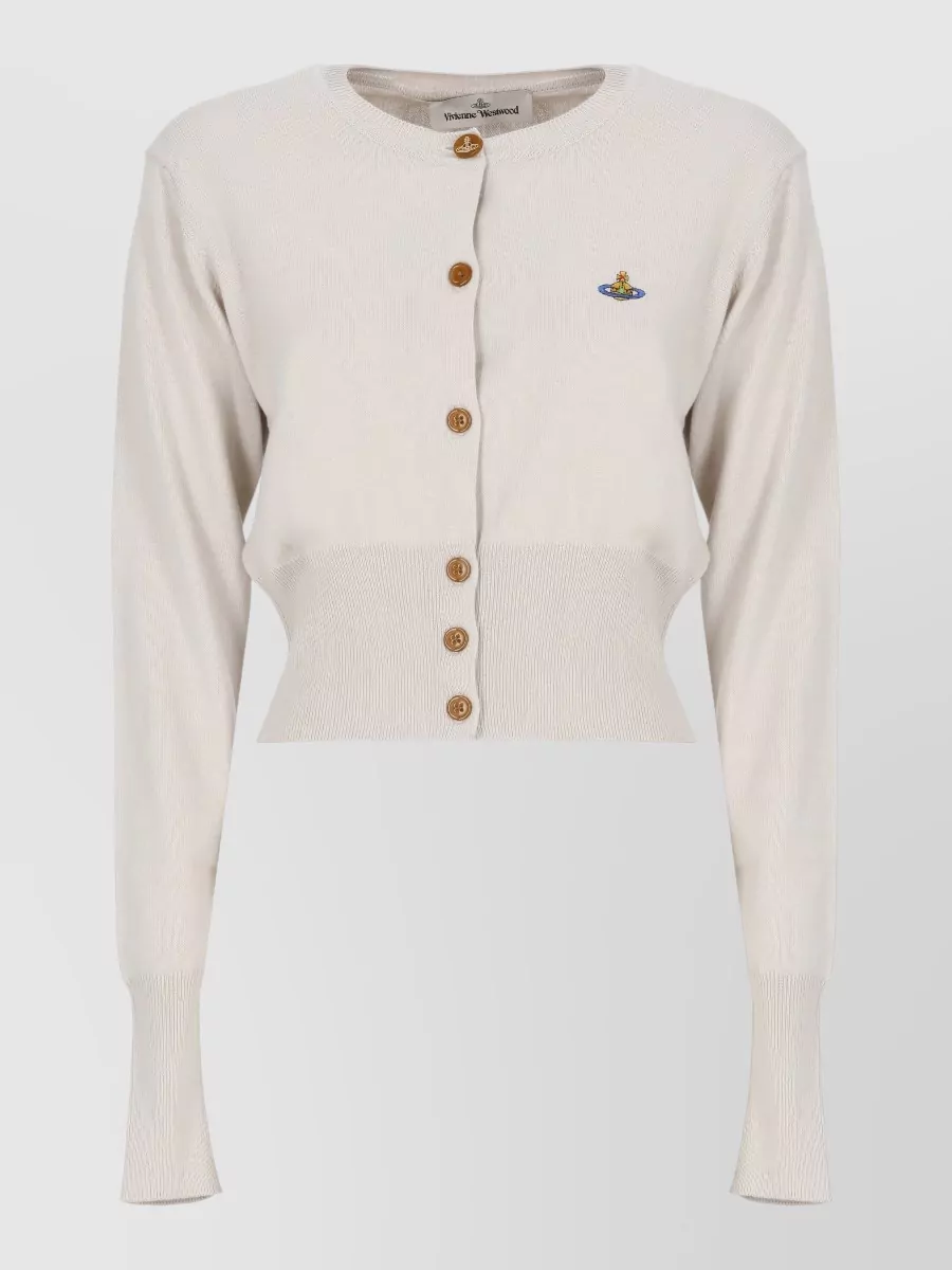 Vivienne Westwood cashmere blend cropped crewneck cardigan