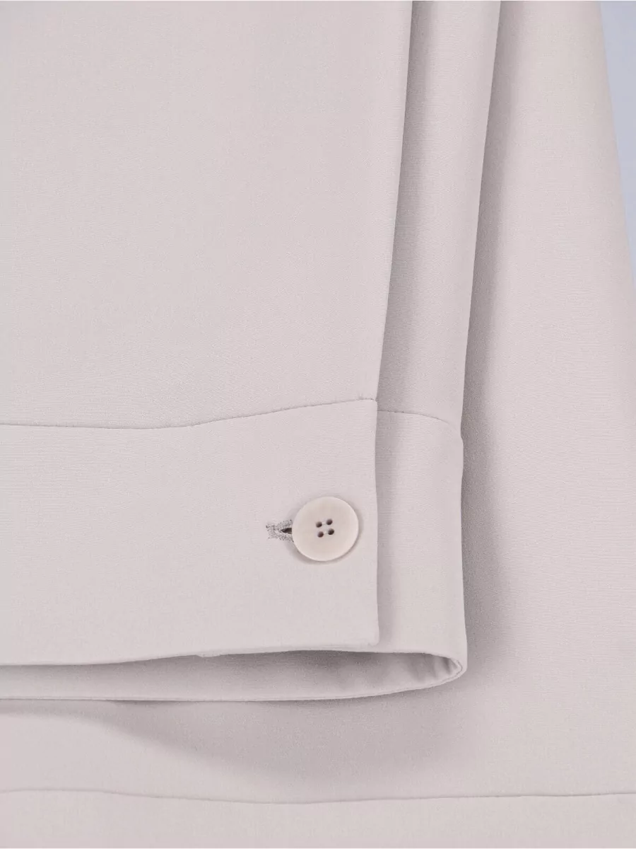 Giorgio Armani Wide Leg Trousers Belt Loops Button Detail