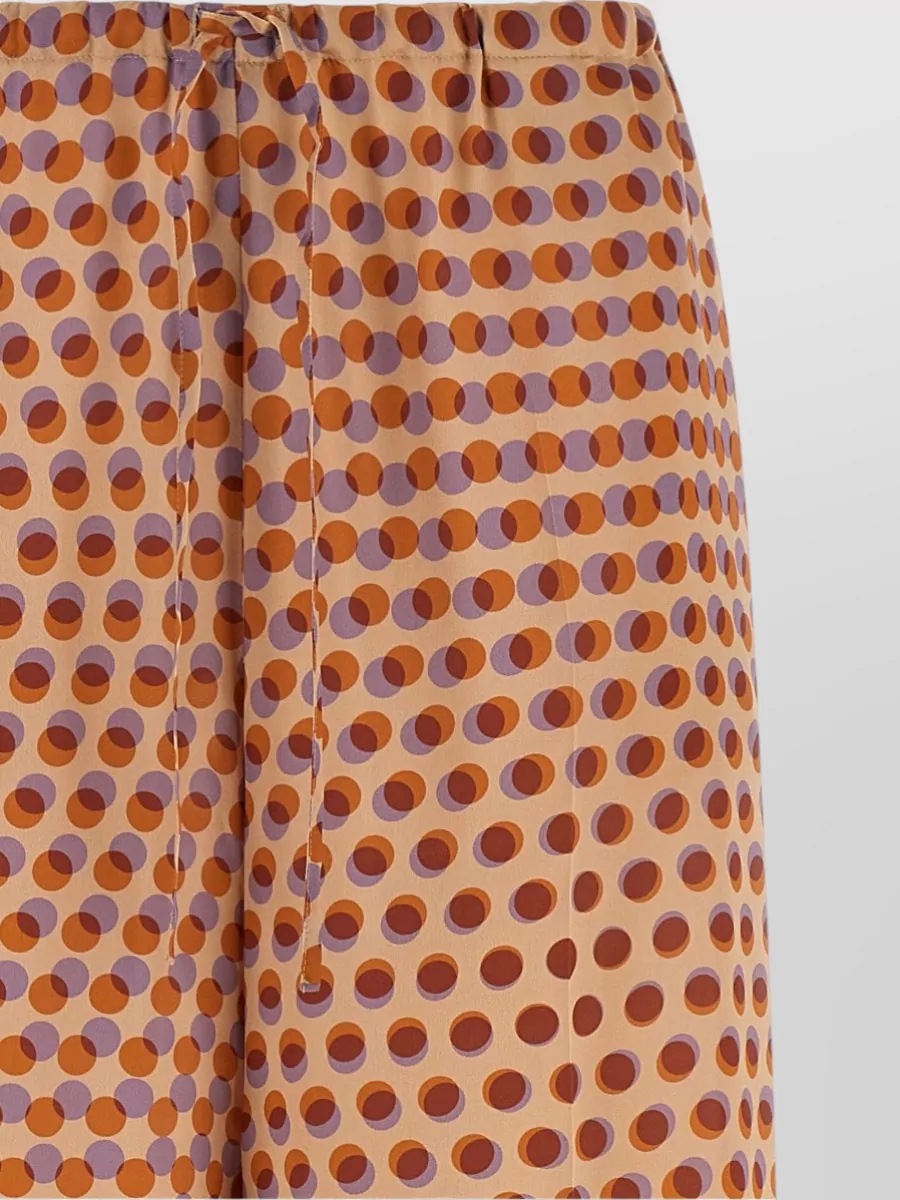 Dries Van Noten Silk Polka-Dot Wide-Leg Trousers
