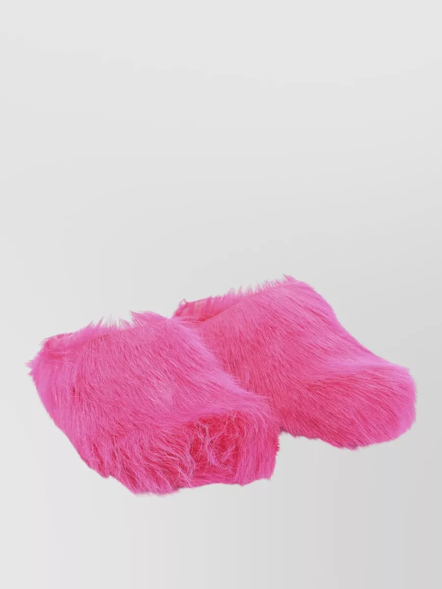 Marni Calf Hair Slippers