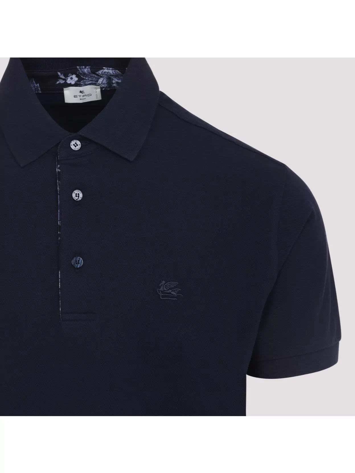 Etro Collar Ribbed Polo Shirt