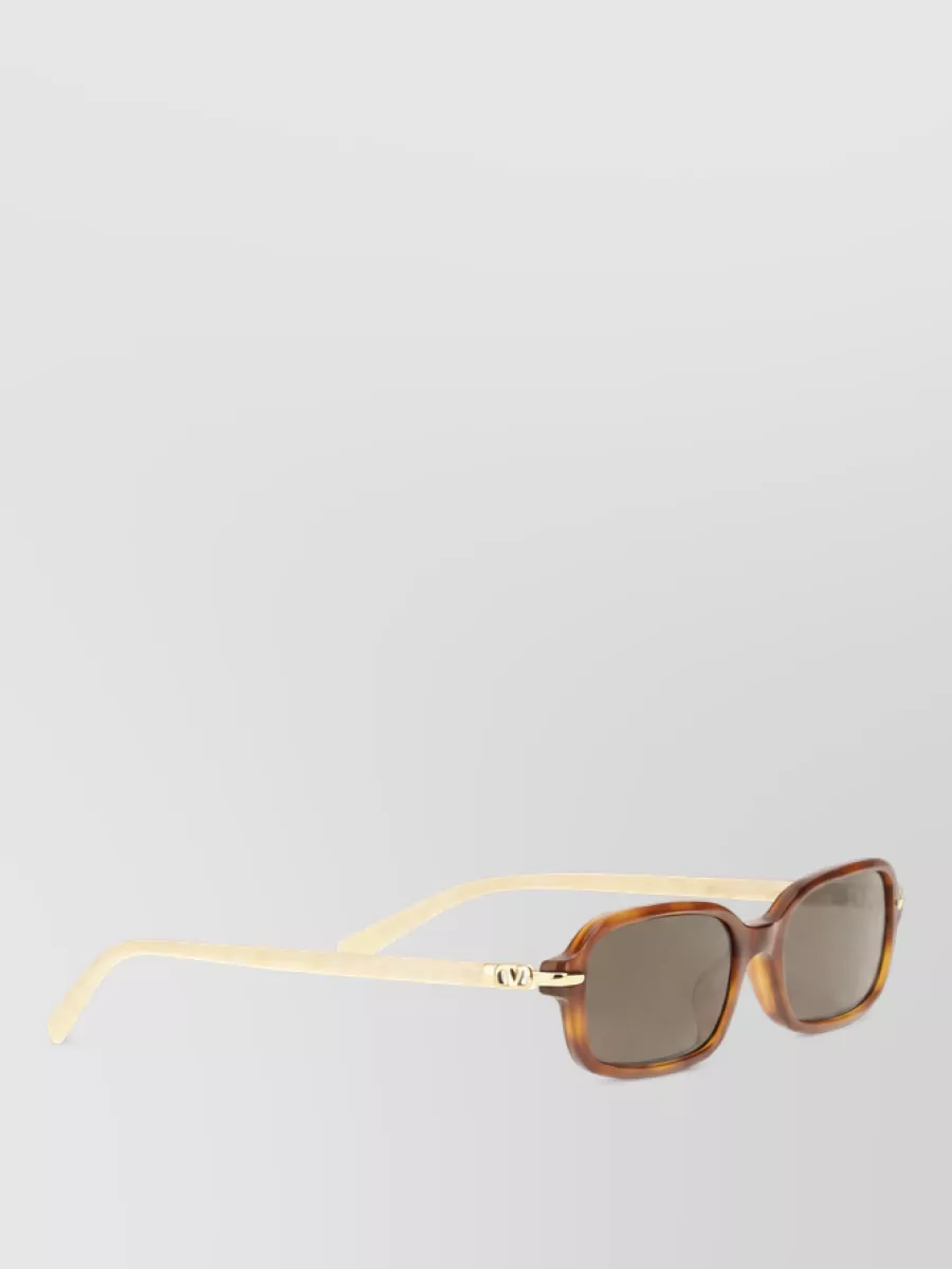 Valentino Garavani Acetate Rectangular Sunglasses