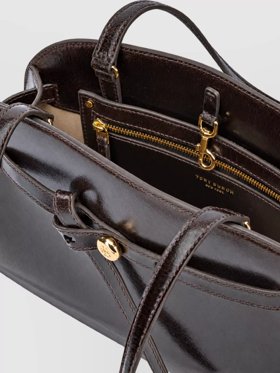 Tory Burch Romy Medium Suede Clutch Bag