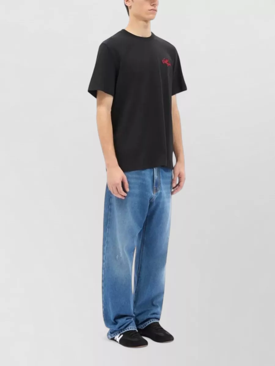 Msgm Cotton Logo-Print T-Shirt