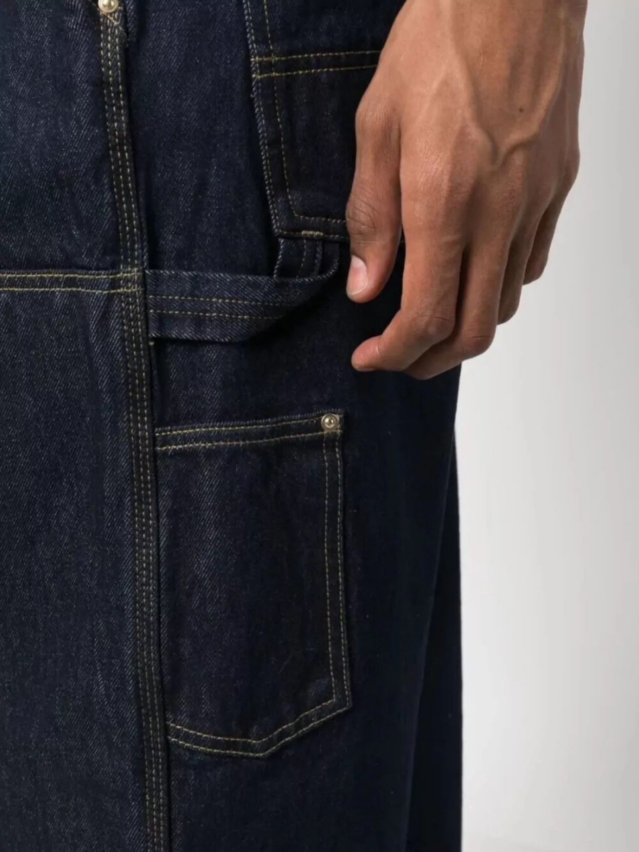 Carhartt Wip Wide Leg Trousers With Double Knee Design