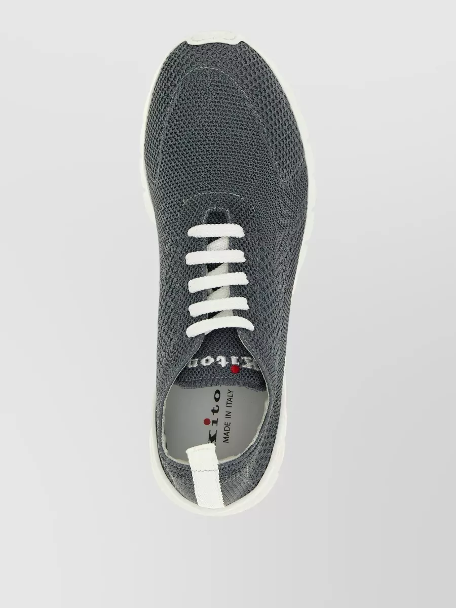 Kiton Fits Sneakers Round Toe Knit Upper
