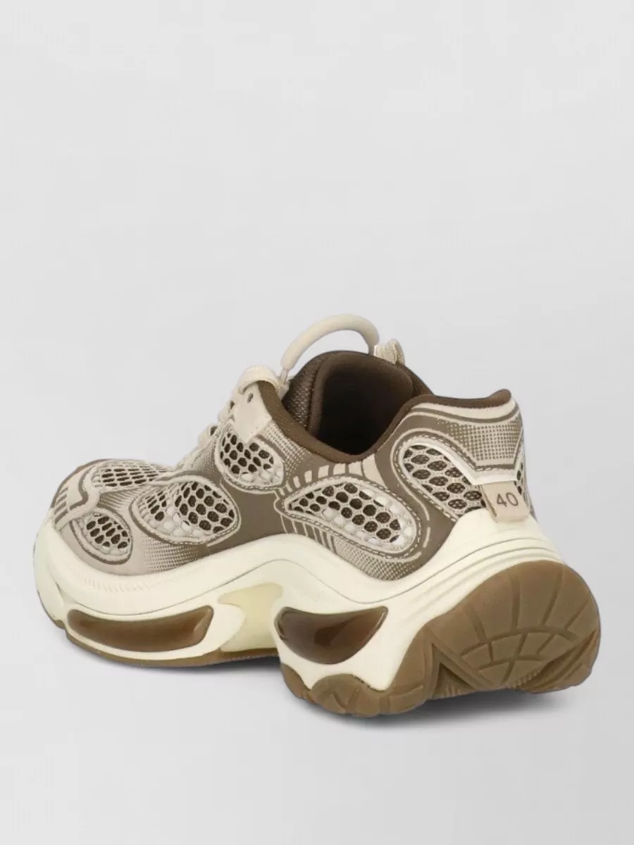 Ash Low Sneakers Leather Fabric Mesh Perforated Sole