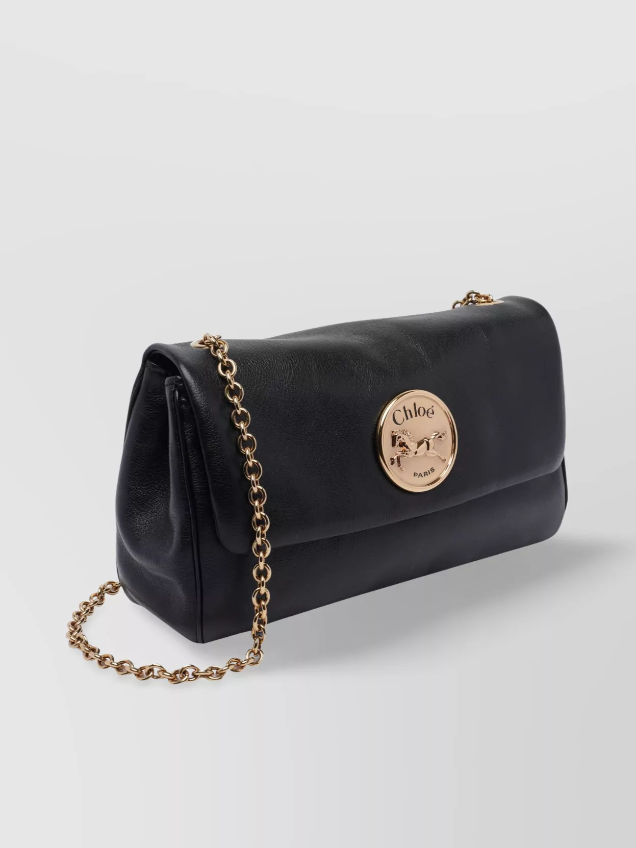 Chloé Heritage Leather Chain Strap Shoulder Bag