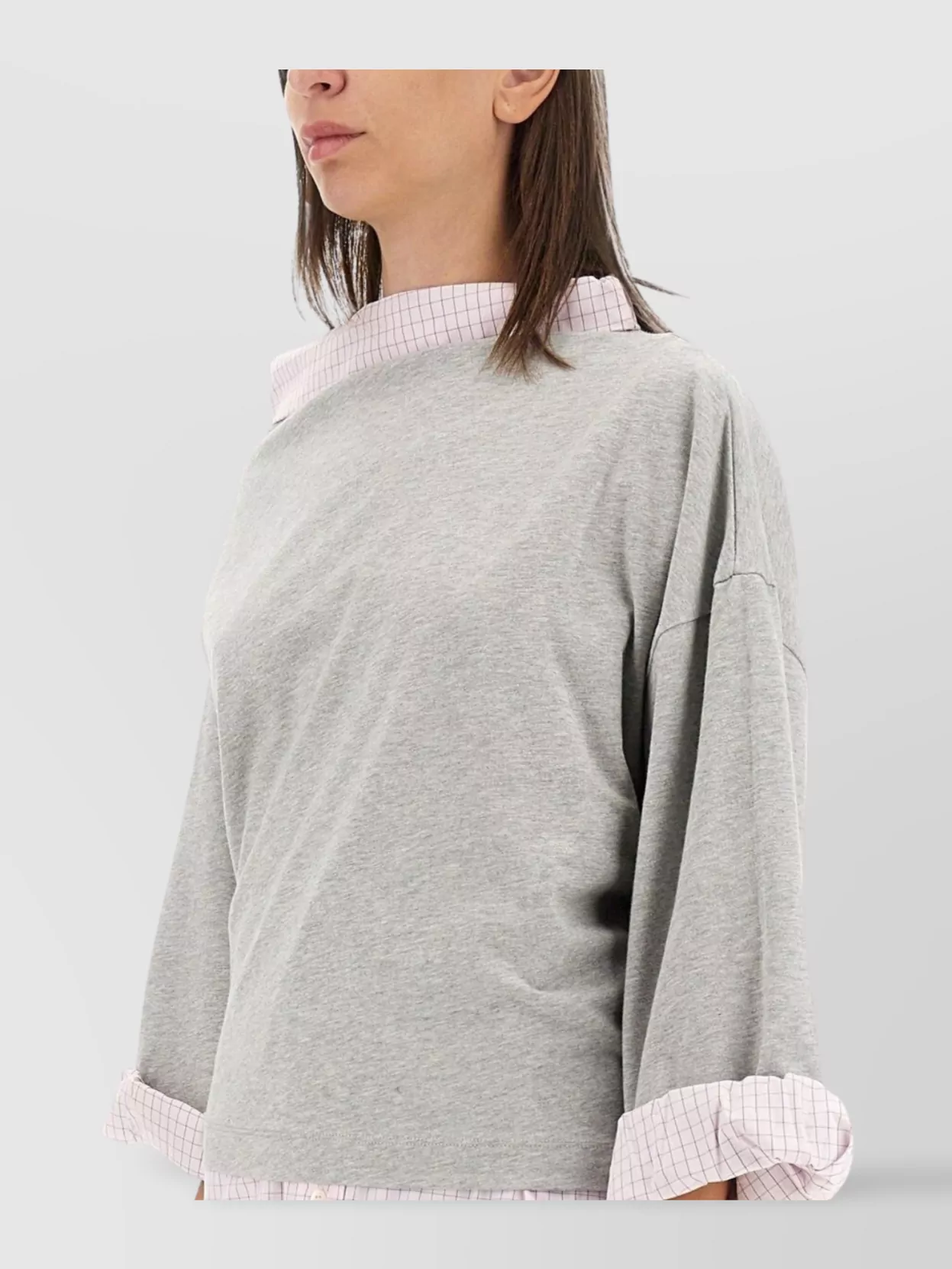 Dries Van Noten Asymmetric Neckline Cotton Sweatshirt