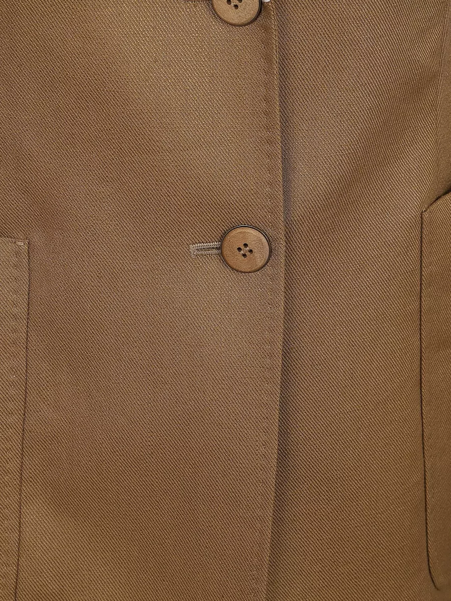 Max Mara Linen Single-Breasted Blazer