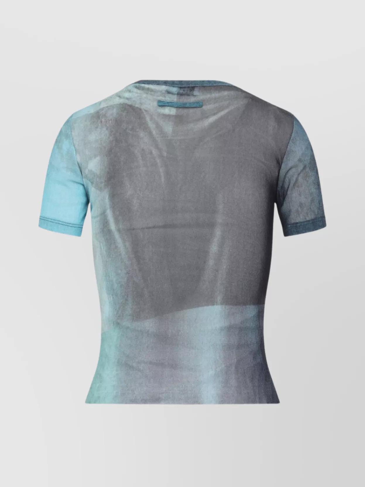 Jean Paul Gaultier Mesh Baby Printed Water T-shirt In Blue