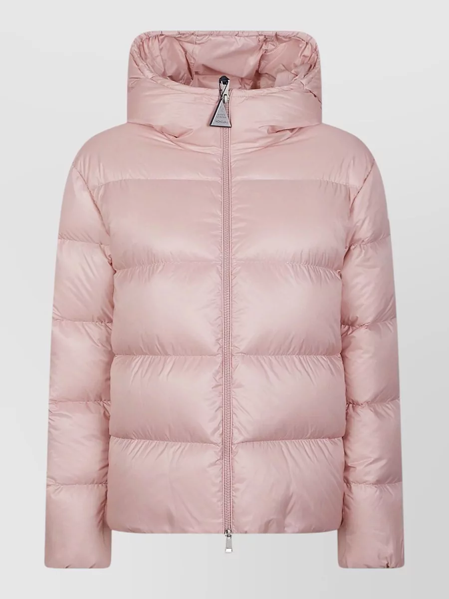 Moncler Down cropped hooded puffer jacket