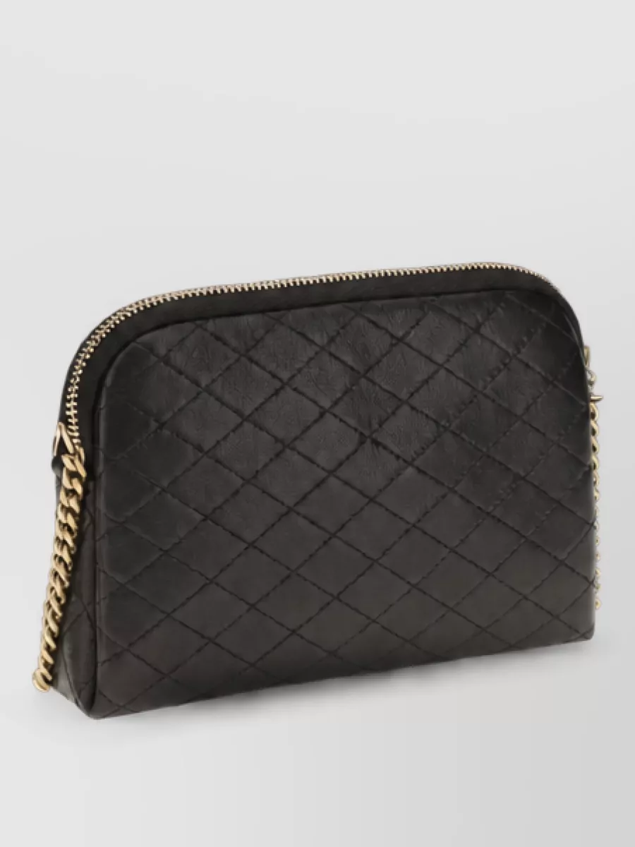 Saint Laurent Na Na Leather Clutch Bag