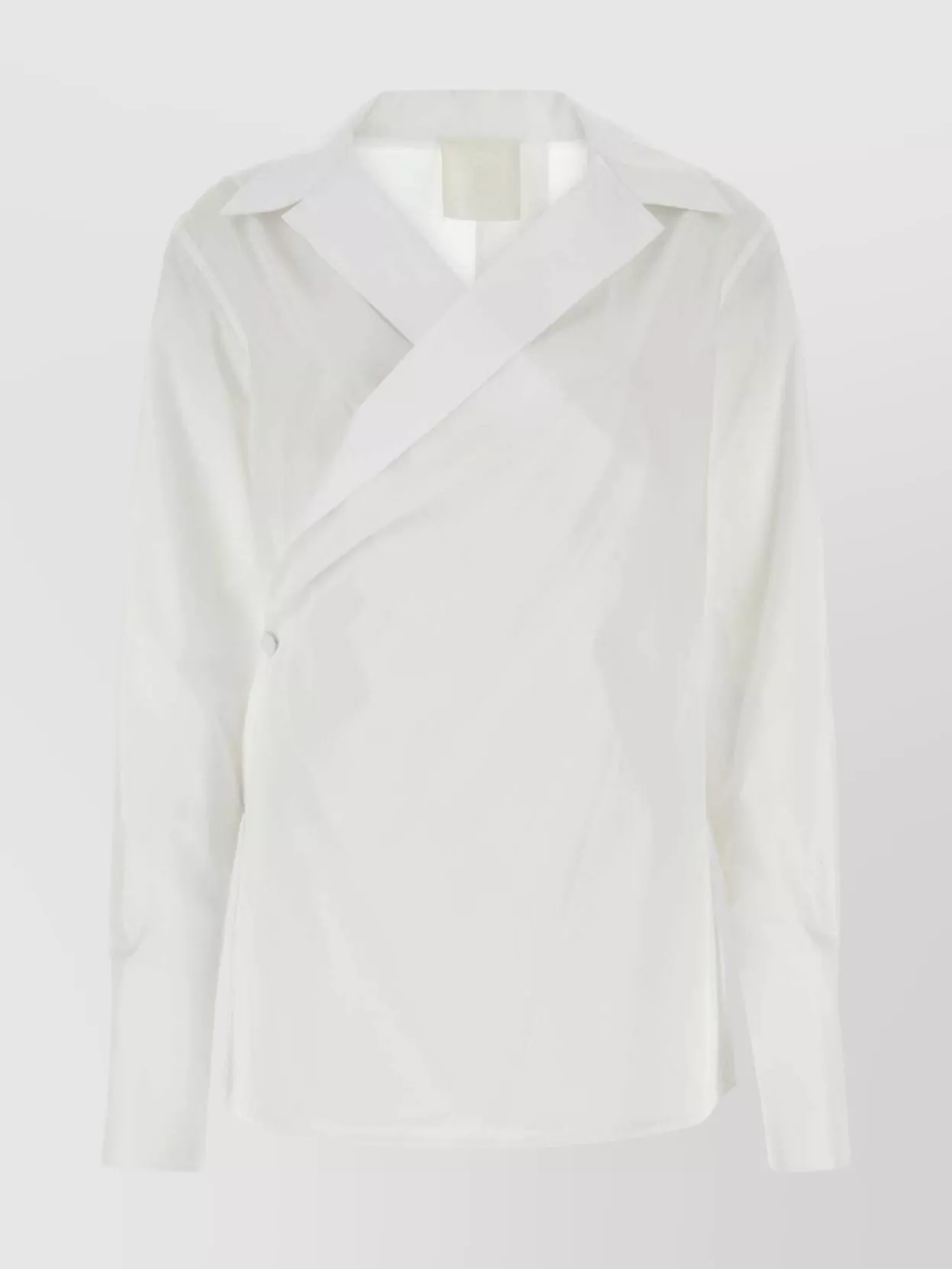 Shop Givenchy Poplin Shirt Collar Design Wrap Style