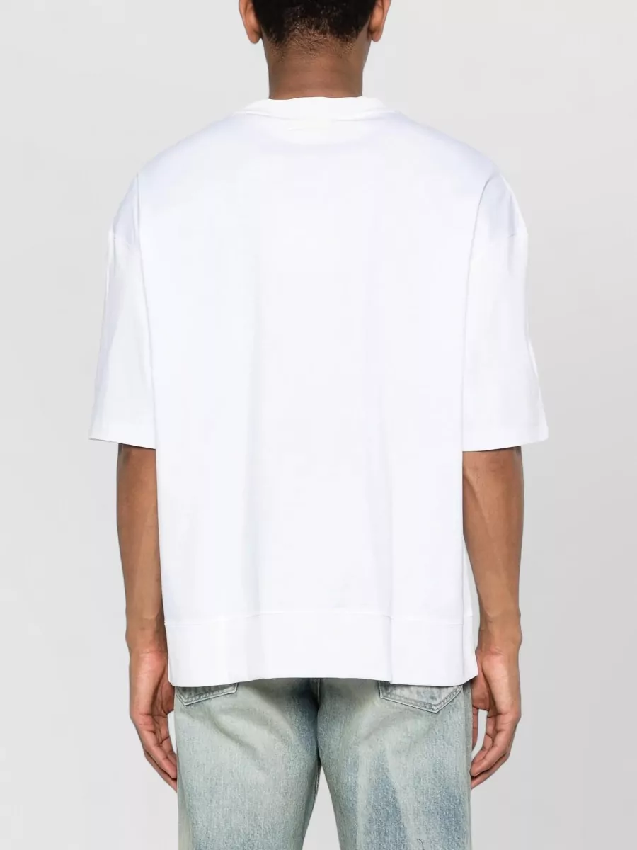 Calvin Klein Mercerized Cotton Crew Neck T-Shirt