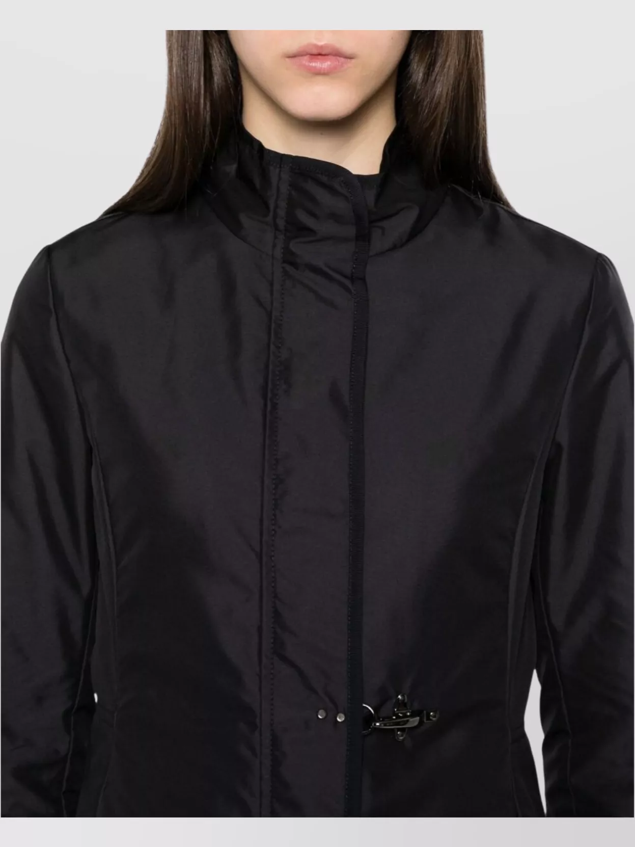 Fay High Neck Coat With Side Pockets