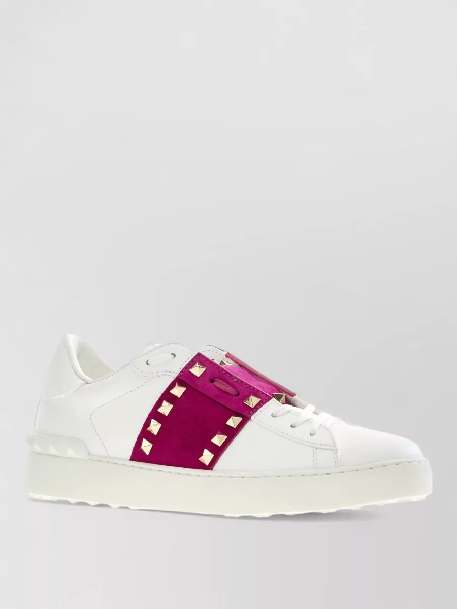 Valentino Garavani Leather Lace-Up Sneakers
