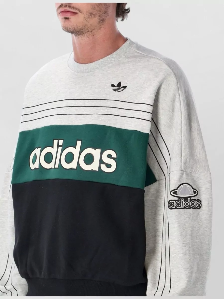 Adidas Originals Cotton Oversized Crewneck Sweatshirt